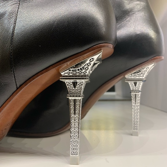 🔥HP🔥 Vetements Eiffel Tower Leather Boots EUR38 - Picture 11 of 16